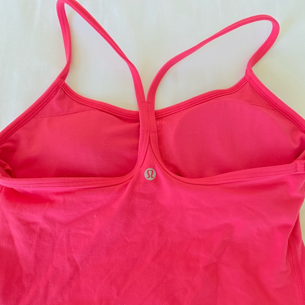 Pink Lululemon workout tank